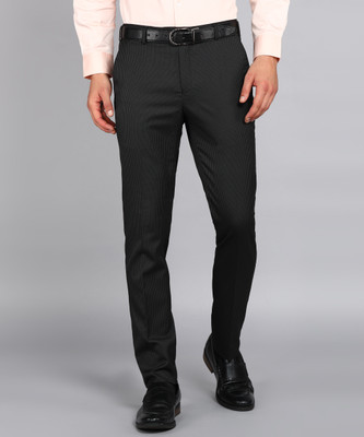 Raymond Slim Fit Men Black Trousers
