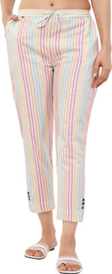ADNANCOLLECTION Regular Fit Women Multicolor Trousers