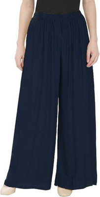 NEST Regular Fit Women Dark Blue Trousers