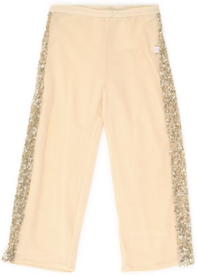 Allen Solly Regular Fit Girls Beige Trousers