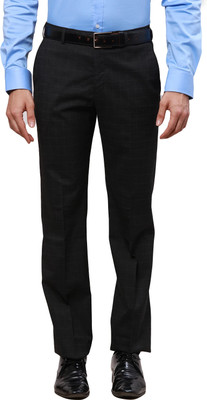 PARK AVENUE Regular Fit Men Grey Trousers