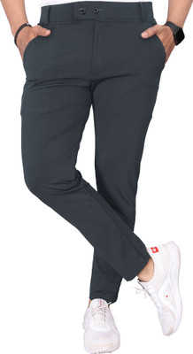 COMBRAIDED Regular Fit Men Grey Trousers