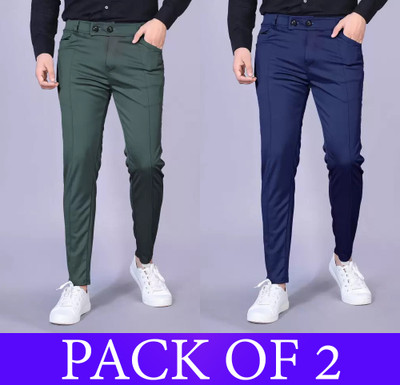 Achalnath Enterprises Regular Fit Men Green Trousers