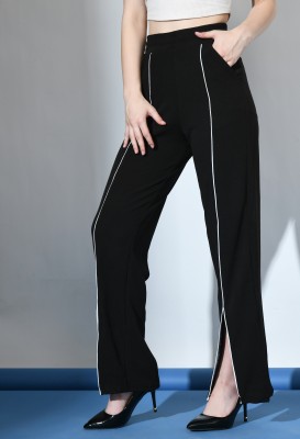 IUGA Relaxed Women Black Trousers