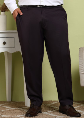 METRONAUT PLUS Regular Fit Men Brown Trousers