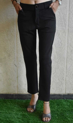 kdsn Slim Fit Women Black Trousers