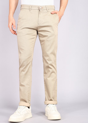 KILLER Slim Fit Men Beige Trousers