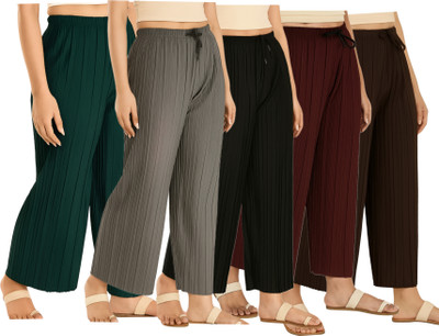 Tulsicollection Regular Fit Women Black Trousers