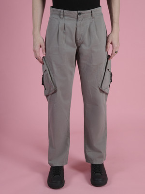 Bene Kleed Straight Fit Men Grey Trousers