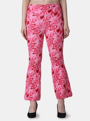 POPWINGS Regular Fit Women Pink Trousers