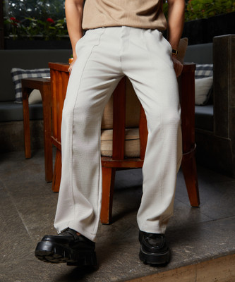 CAMPUS SUTRA Regular Fit Men Beige Trousers