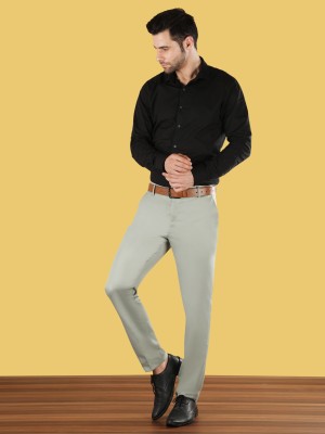 pesado Slim Fit Men Green Trousers