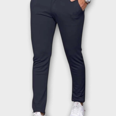 ISUEL FAB Slim Fit Men Light Blue Trousers