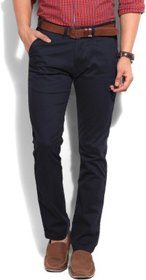 HIGHLANDER Slim Fit Men Blue Trousers
