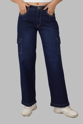 zayla Relaxed Women Dark Blue Trousers