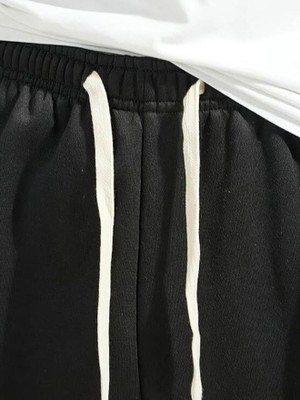 Dockstreet Loose Fit Men Black Trousers