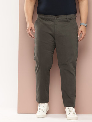 THOMAS SCOTT Regular Fit Men Dark Green Trousers