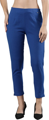 Femmora Comfort Fit Women Blue Trousers