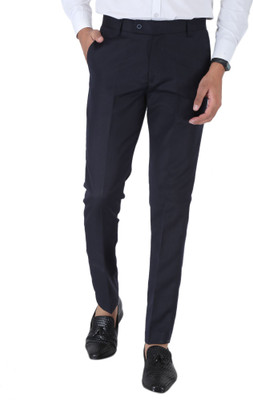 SREY Regular Fit Men Blue Trousers