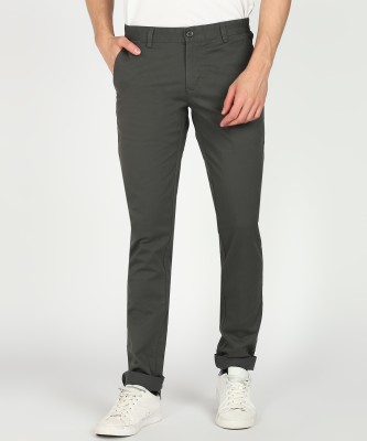 PARX Tapered Men Grey Trousers