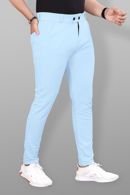 METRONAUT Slim Fit Men Light Blue Trousers