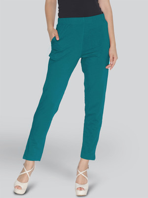 Lyra Regular Fit Women Blue Trousers