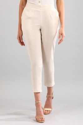 Aurelia Regular Fit Women Beige Trousers