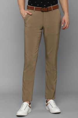 Allen Solly Slim Fit Men Brown Trousers