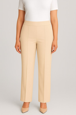 KARIMA INETERNATIONAL Regular Fit Women Beige Trousers