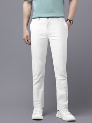 JUST BLACK Relaxed Men White Trousers