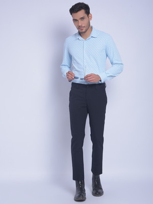 CRIMSOUNE CLUB Slim Fit Men Blue Trousers