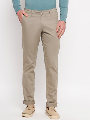 DUKE Slim Fit Men Grey Trousers