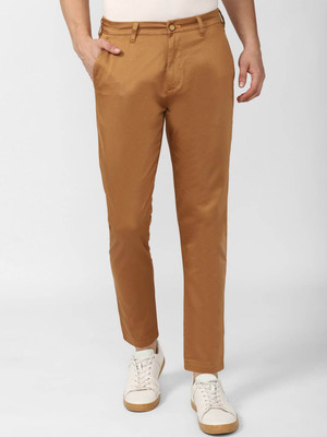 PETER ENGLAND Regular Fit Men Brown Trousers