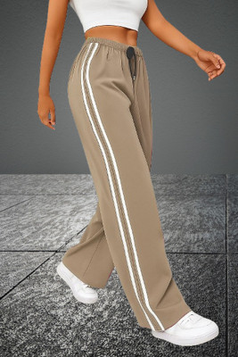 AKSFAB Relaxed Women Beige Trousers