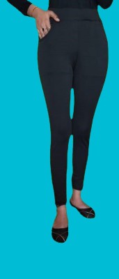 SP FASHION Skinny Fit Women Black Trousers