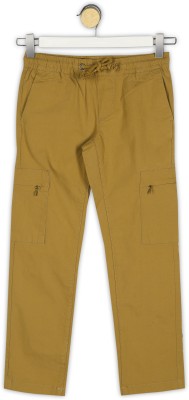 INDIAN TERRAIN Regular Fit Boys Brown Trousers
