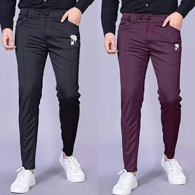 MSRathoreEnterprises Regular Fit Men Multicolor Trousers