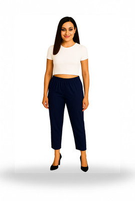 seemati Regular Fit Women Blue Trousers