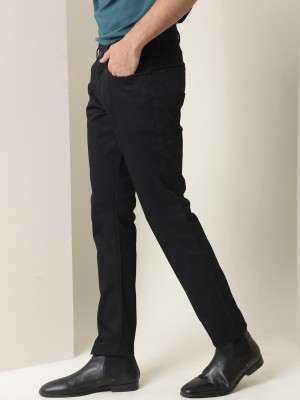 RARE RABBIT Slim Fit Men Black Trousers