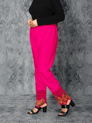 Aary Enterprise Regular Fit Women Pink Trousers