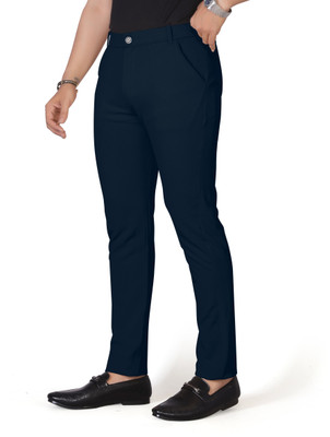 Nortex Regular Fit Men Blue Trousers