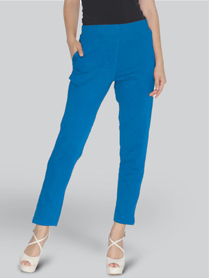 Lyra Regular Fit Women Blue Trousers