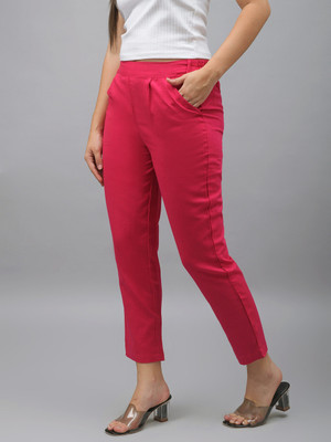 METRONAUT Regular Fit Women Pink Trousers