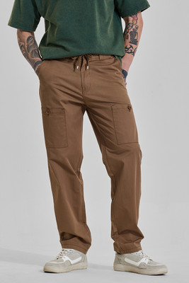 Snitch Relaxed Men Brown Trousers