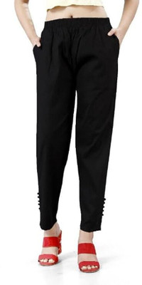 V R COLLECTIONS Regular Fit Women Black Trousers