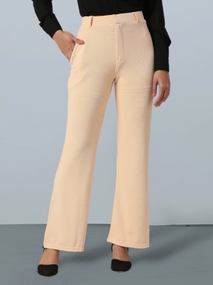 fithub Regular Fit Women Beige Trousers