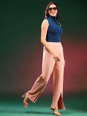 KOTTY Regular Fit Women Pink Trousers