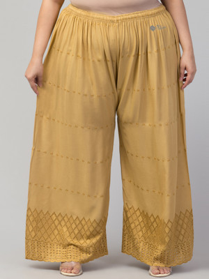 STYLE PREZONE Relaxed Women Beige Trousers