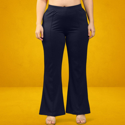 Anitafashion Comfort Fit, Regular Fit Women Dark Blue Trousers