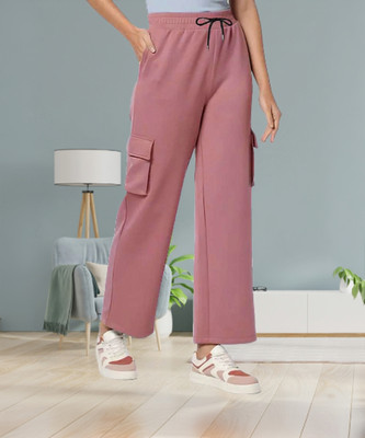 IRHA Regular Fit Women Pink Trousers